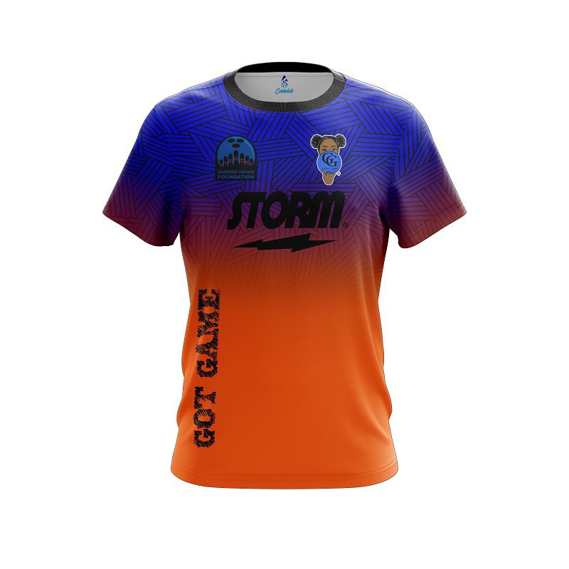 Gazmine Mason Storm Orange Twist CoolWick Replica Bowling Jersey