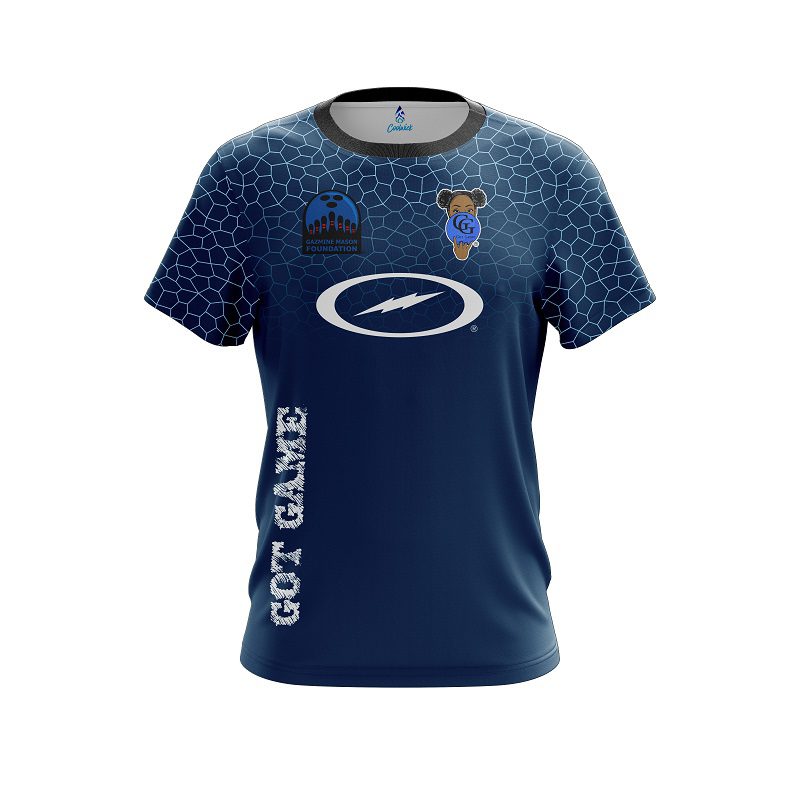 Gazmine Mason Storm Navy Blue CoolWick Replica Bowling Jersey