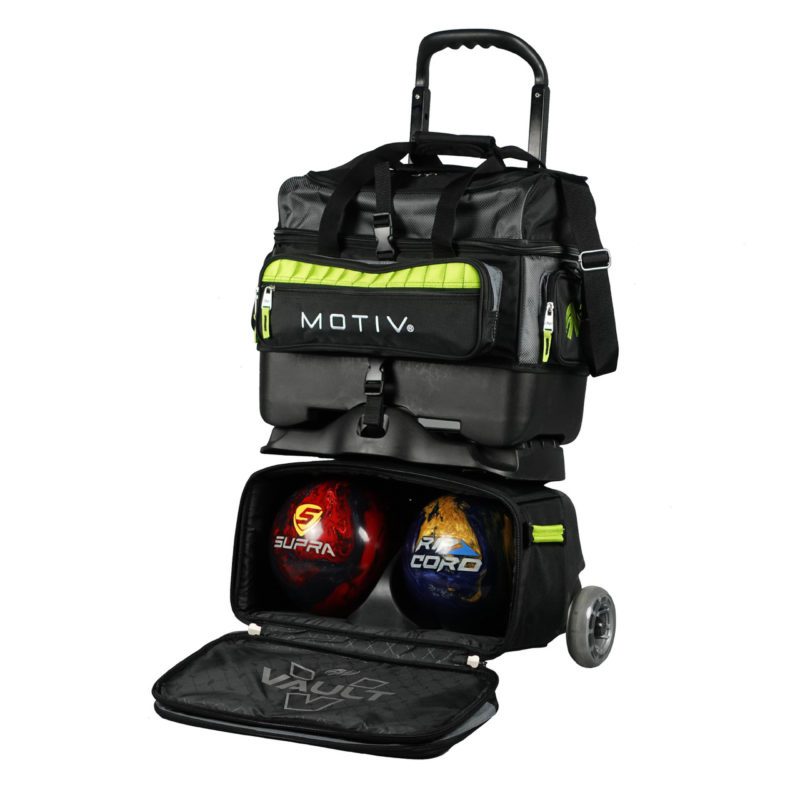 Motiv Vault 4 Ball Roller Lime Green Bowling Bag - Image 2