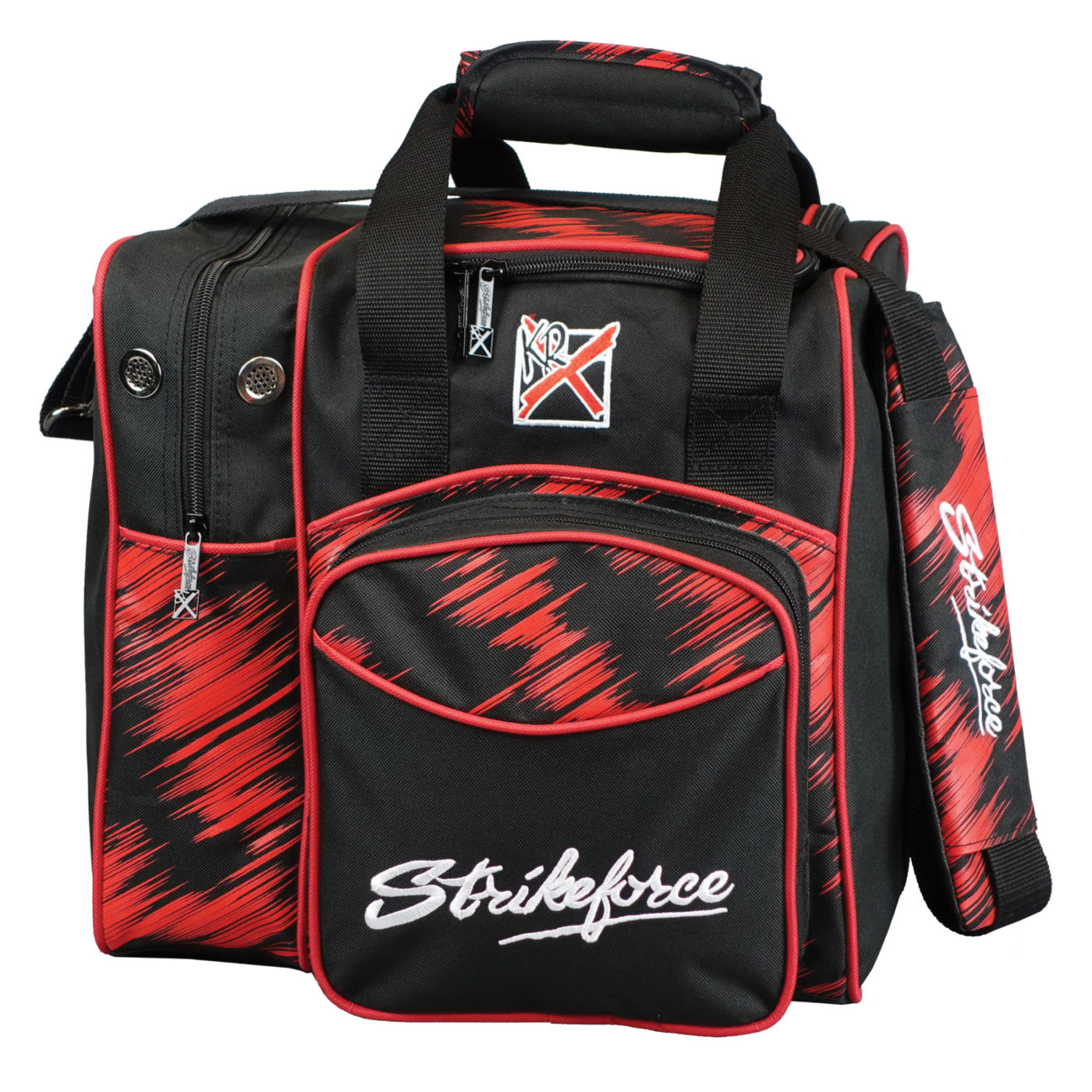 KR Flexx 1 Ball Single Tote Red Scratch Bowling Bag
