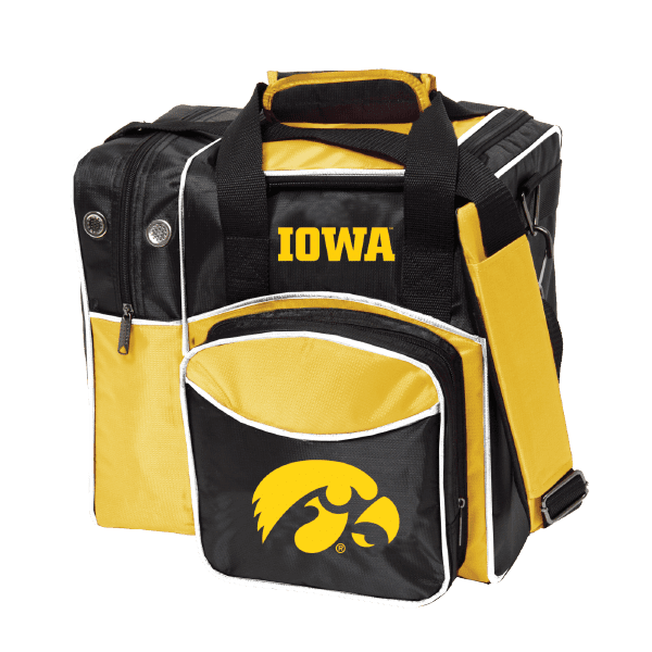 KR NCAA Iowa Hawkeyes 1 Ball Single Tote Bowling Bag