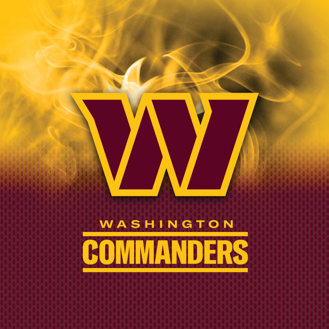 KR NFL Washington Commanders On Fire Bowling Towel