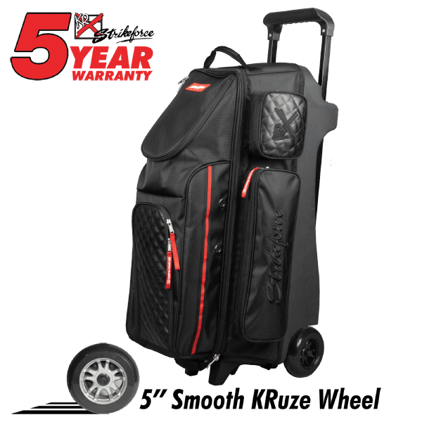 KR Strikeforce Diamond 3 Ball Triple Roller Black Bowling Bag