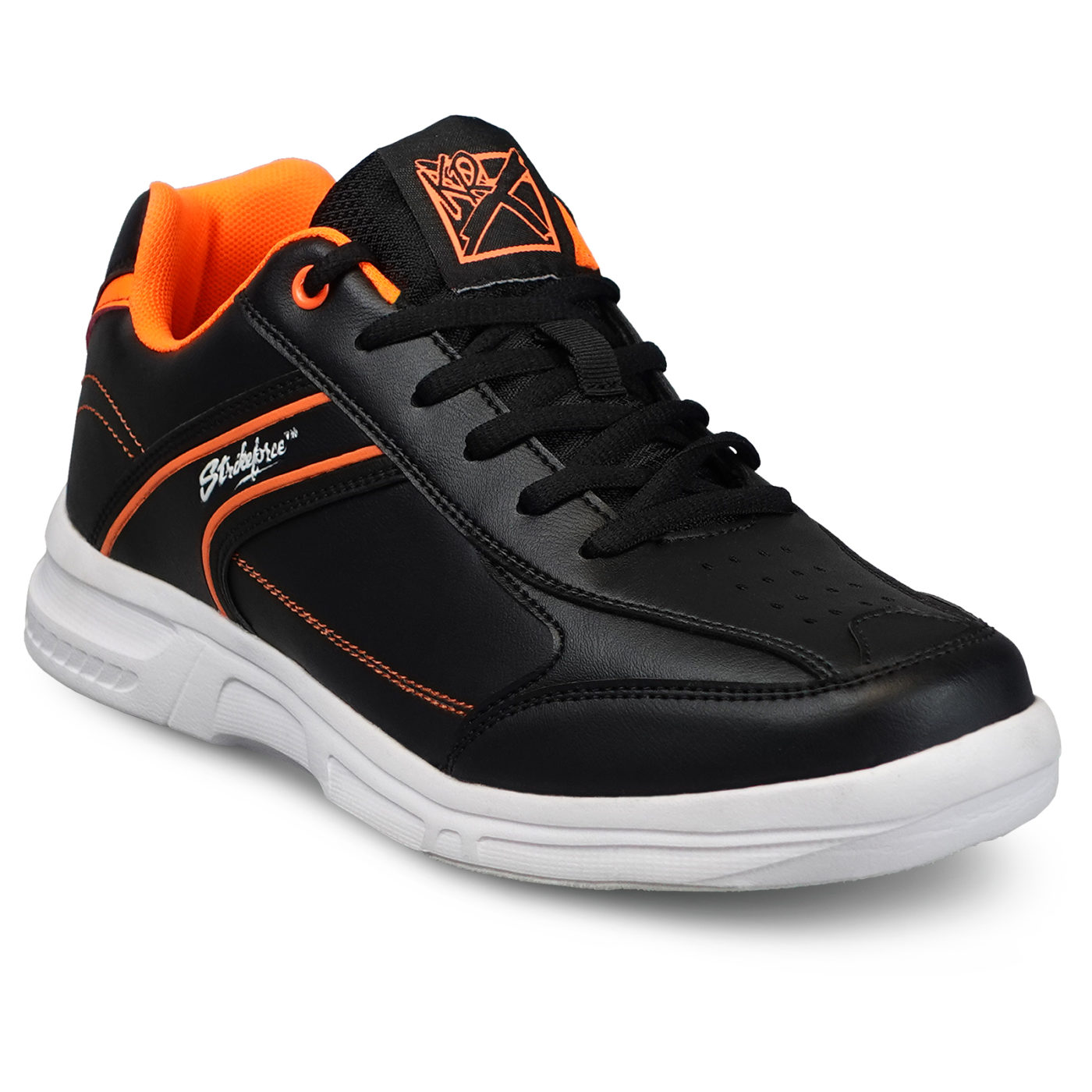 Image of KR Strikeforce Flyer Lite Black Orange Men's Bowling Shoes