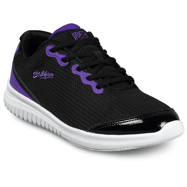 KR Strikeforce Glitz Black Purple Women's Bowling Shoes