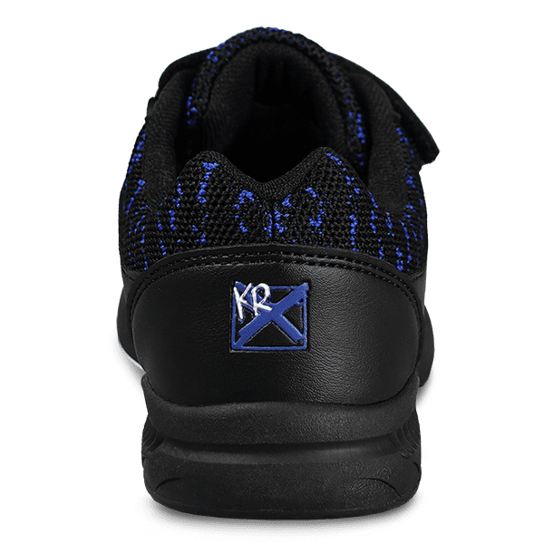 KR Youth Flyer Mesh Lite Velcro Black Royal Bowling Shoes - Image 2