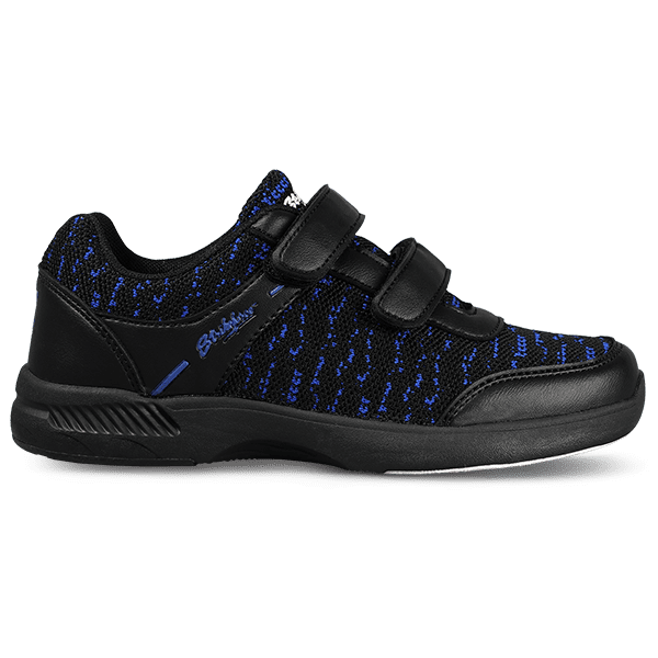 KR Youth Flyer Mesh Lite Velcro Black Royal Bowling Shoes - Image 6