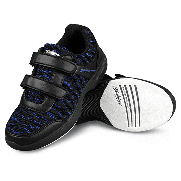 KR Youth Flyer Mesh Lite Velcro Black Royal Bowling Shoes - Image 4