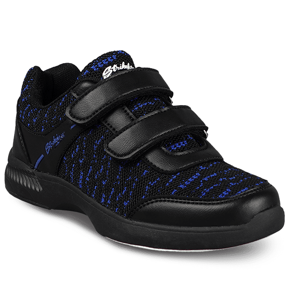 KR Youth Flyer Mesh Lite Velcro Black Royal Bowling Shoes