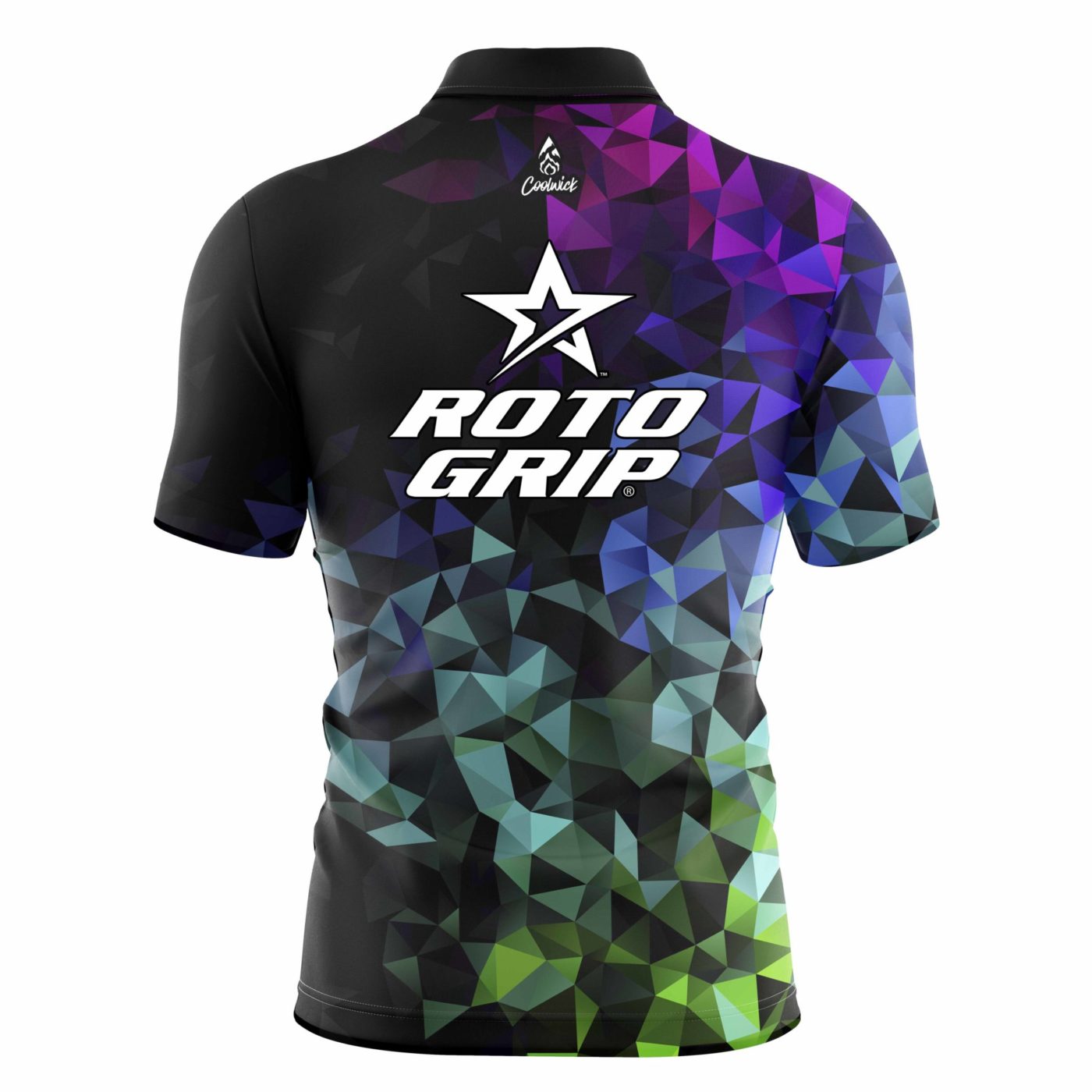 Roto Grip Gradient Quick Ship CoolWick Sash Zip Bowling Jersey - Image 2