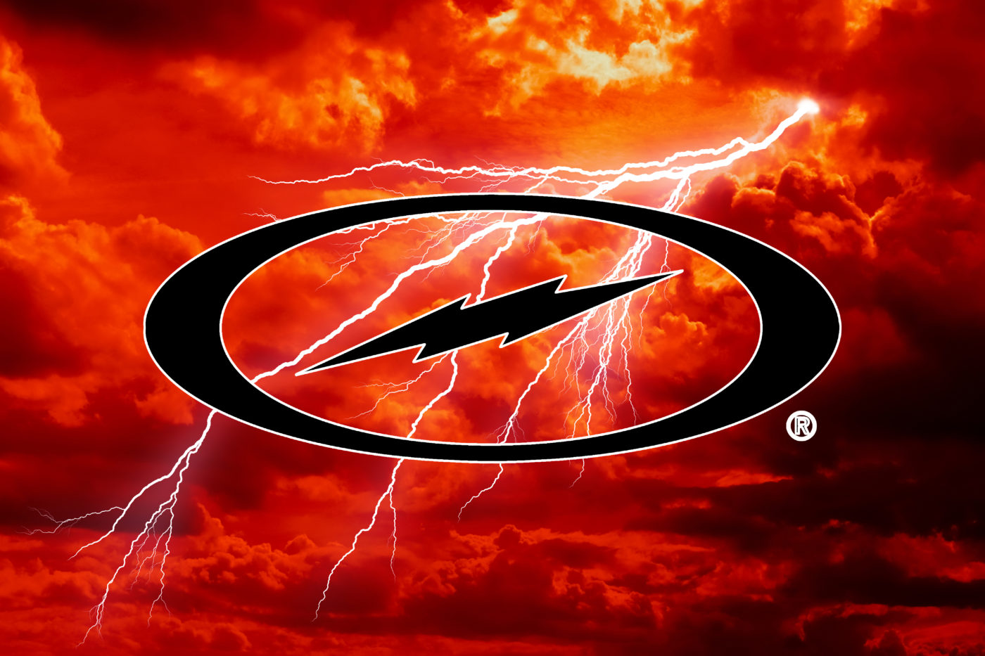 Storm Sunset Lightning Bowling Towel