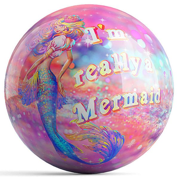 OTB Mermaid Bowling Ball by Kelleigh Williams