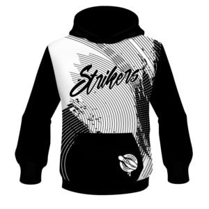 12Bagger Bowling Strikers Contrasting Lines Coolwick Dye-Sub Hoodie