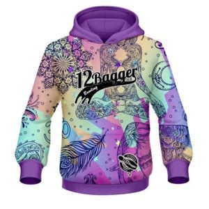 12Bagger Bowling Prismatic Tapestry Coolwick Dye-Sub Hoodie