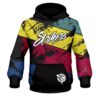 12Bagger Bowling Strikers Quad Stripe Coolwick Dye-Sub Hoodie