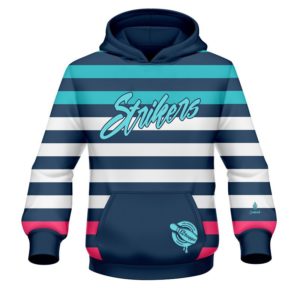 12Bagger Bowling Strikers Segmented Gradient Coolwick Dye-Sub Hoodie