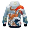 12Bagger Bowling Tiger Waves Coolwick Dye-Sub Hoodie - Image 2