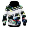 12Bagger Bowling Strikers Whiteout Coolwick Dye-Sub Hoodie - Image 2