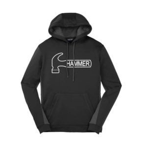 Hammer CoolWick Men's Black Grey Fleece Colorblock Hoodie