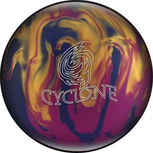 Ebonite Cyclone Violet Gold Blue Bowling Ball