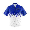 CoolWick Elite Blue Snowy Pixels Sash Zip Jersey