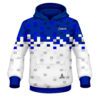 CoolWick Elite Blue Snowy Pixels Hoodie