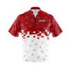 CoolWick Elite Red Snowy Pixels Sash Zip Jersey