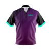 CoolWick Elite Purple Teal Quartet Sash Zip Jersey