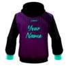 CoolWick Elite Purple Teal Quartet Hoodie - Image 2