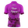 CoolWick Elite Purple Molecules Sash Zip Jersey - Image 2