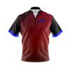 CoolWick Elite Red Blue Quartet Sash Zip Jersey