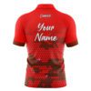 CoolWick Elite Red Molecules Sash Zip Jersey - Image 2