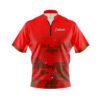CoolWick Elite Red Molecules Sash Zip Jersey