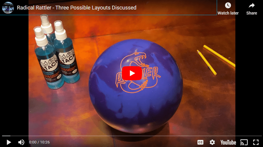Radical Rattler Bowling Ball, Three Possible Drilling Layouts and Expectations - BowlersMart