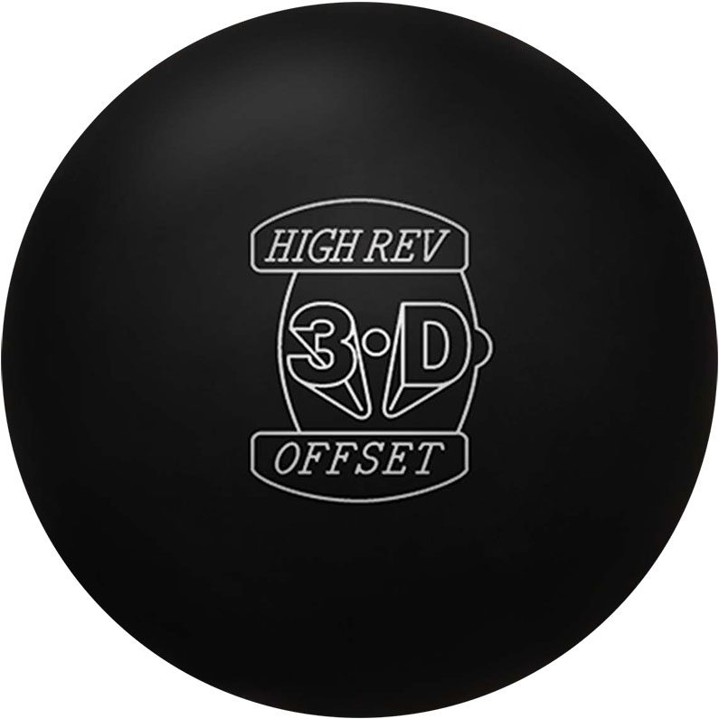Image of Hammer 3-D Offset Black Solid Overseas Bowling Ball