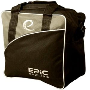 Epic Simple Charcoal 1 Ball Single Tote Bowling Bag