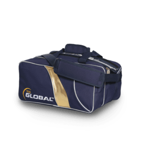 900 Global 2 Ball Travel Blue Gold Bowling Bag