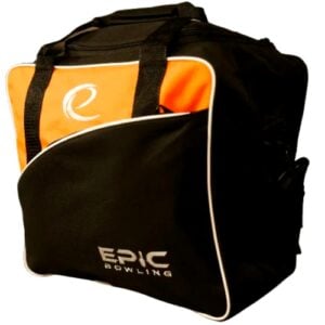 Epic Simple Orange 1 Ball Single Tote Bowling Bag