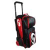 Genesis Carbon 3 Ball Triple Black Red Bowling Bag