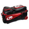 Genesis Carbon 3 Ball Triple Black Red Bowling Bag - Image 4