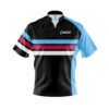 CoolWick Elite Expo Cyan Sash Zip Jersey