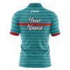 CoolWick Elite Red Stripe Aqua Sash Zip Jersey - Image 2