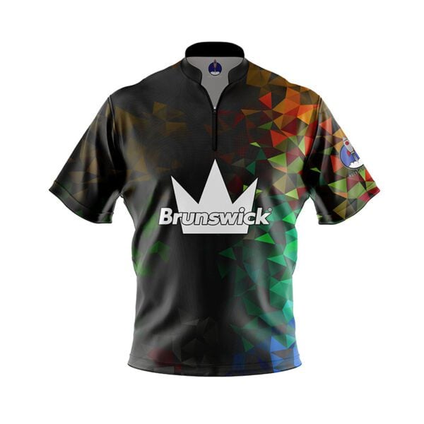 Brunswick Rainbow Gradient Xpress Ship Rocket Bowling Jersey