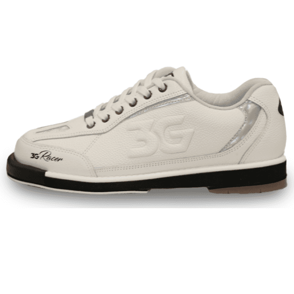 3G Mens Racer White Holo Left Hand Bowling Shoes s + FREE SHIPPING