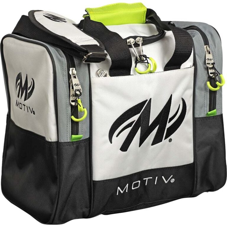 Motiv Shock 1 Ball Single Tote Blizzard White Bowling Bag + FREE ...