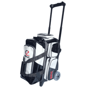 Roto Grip 2 Ball Roller Bowling Bag with Wheels Handle Color Black/Red