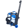 Epic Legacy 2 Ball Double Roller Blue Ice Enamel Bowling Bag
