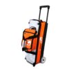Genesis Sport Modular 3 Ball Triple Tote Black Orange Bowling Bag - Image 12