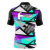 Hammer Winning Motion Quick Ship CoolWick Sash Zip Bowling Jersey - Image 2