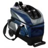 KR Cruiser 2 Ball Double Roller Grey Navy Bowling Bag - Image 2